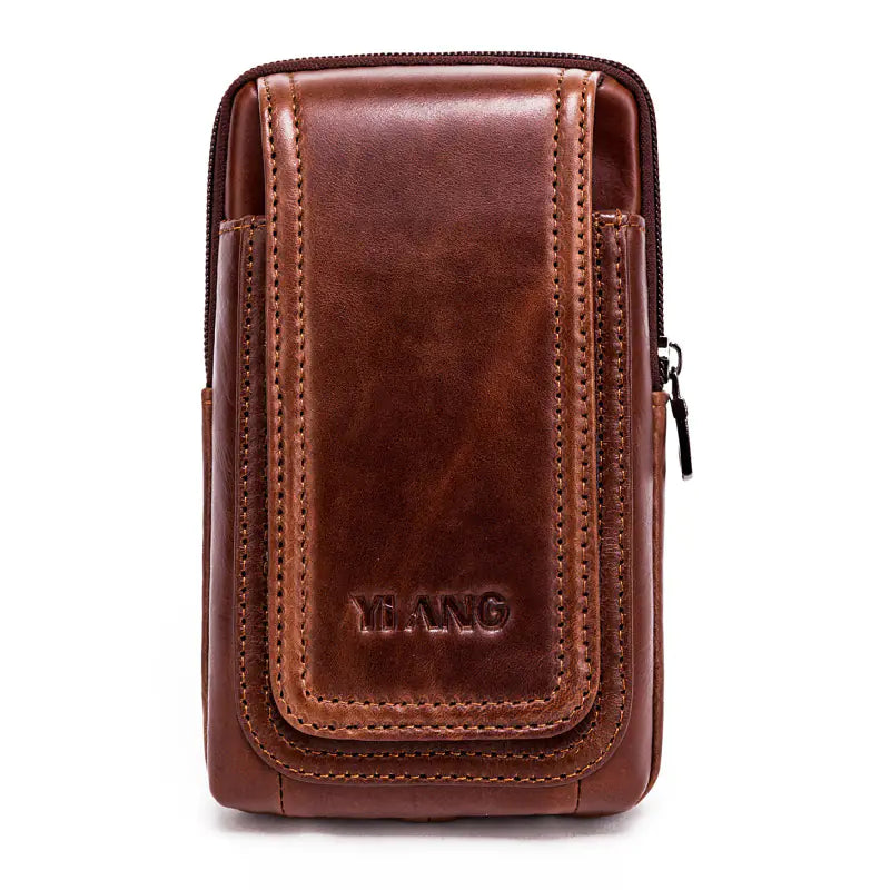 Men's Genuine Leather Vintage Waist Bag Fanny Pack
