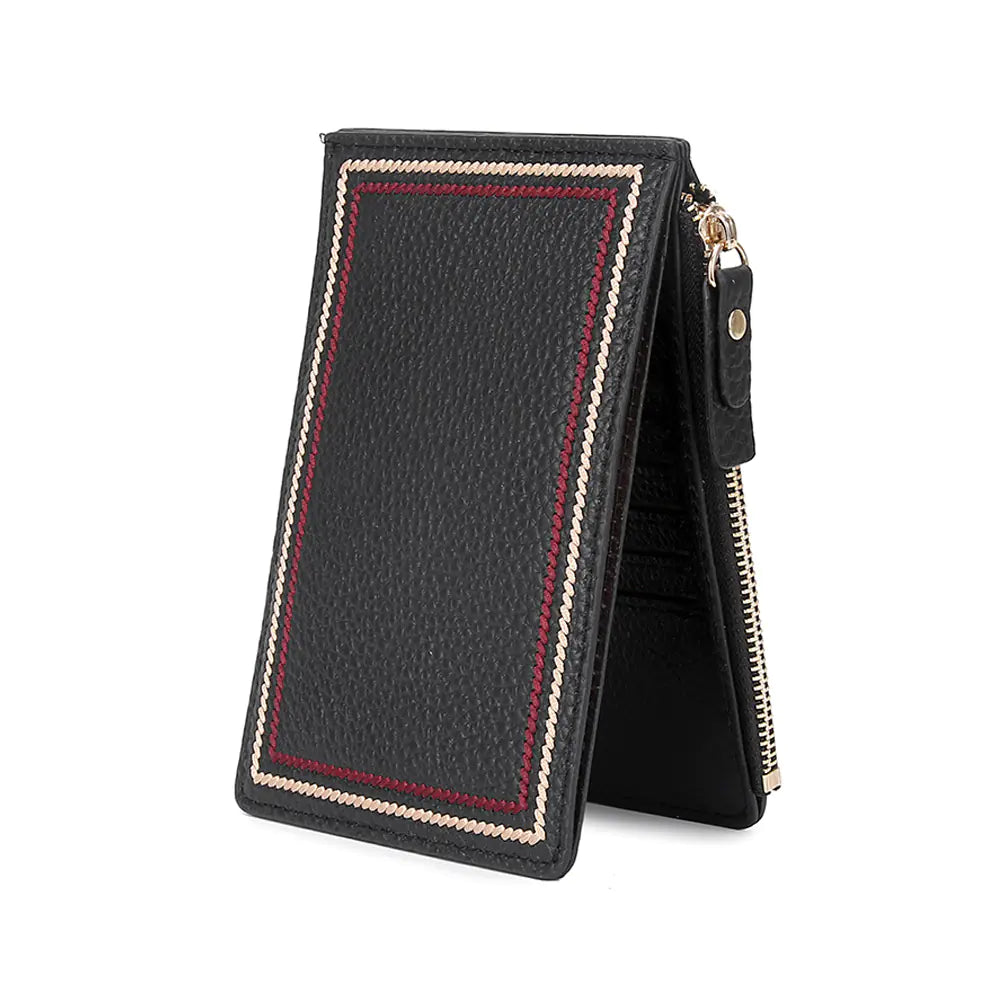 Compact Ultra-thin Leather Wallet for Ladies