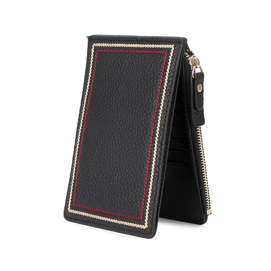 Compact Ultra-thin Leather Wallet for Ladies