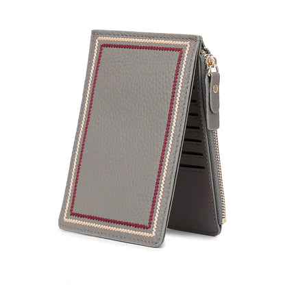 Compact Ultra-thin Leather Wallet for Ladies