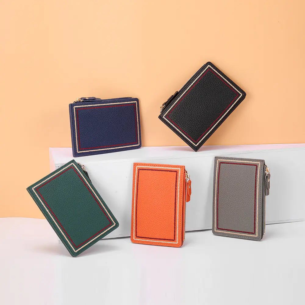 Compact Ultra-thin Leather Wallet for Ladies