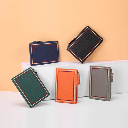 Compact Ultra-thin Leather Wallet for Ladies