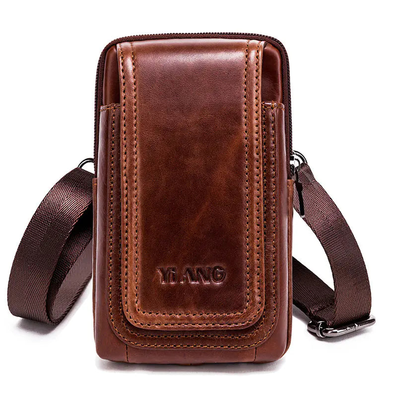 Men's Genuine Leather Vintage Waist Bag Fanny Pack
