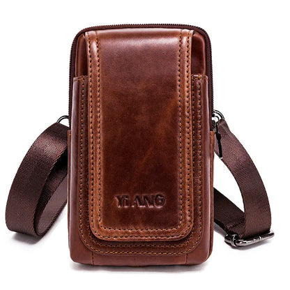 Men's Genuine Leather Vintage Waist Bag Fanny Pack