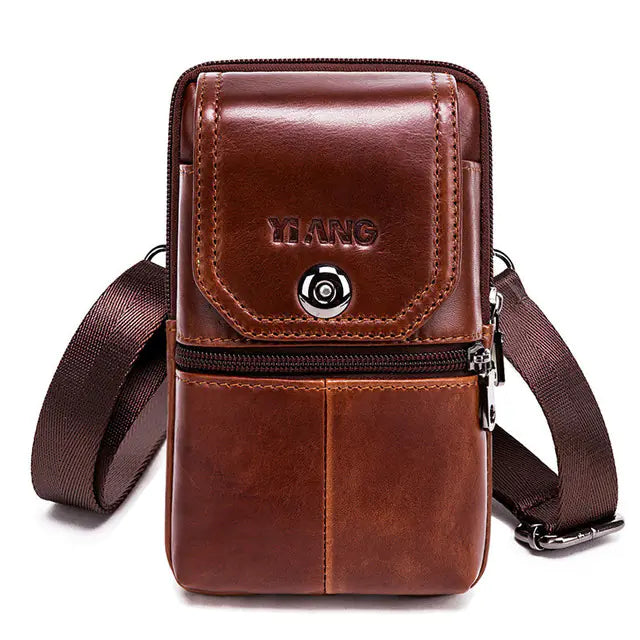 Men's Genuine Leather Vintage Waist Bag Fanny Pack