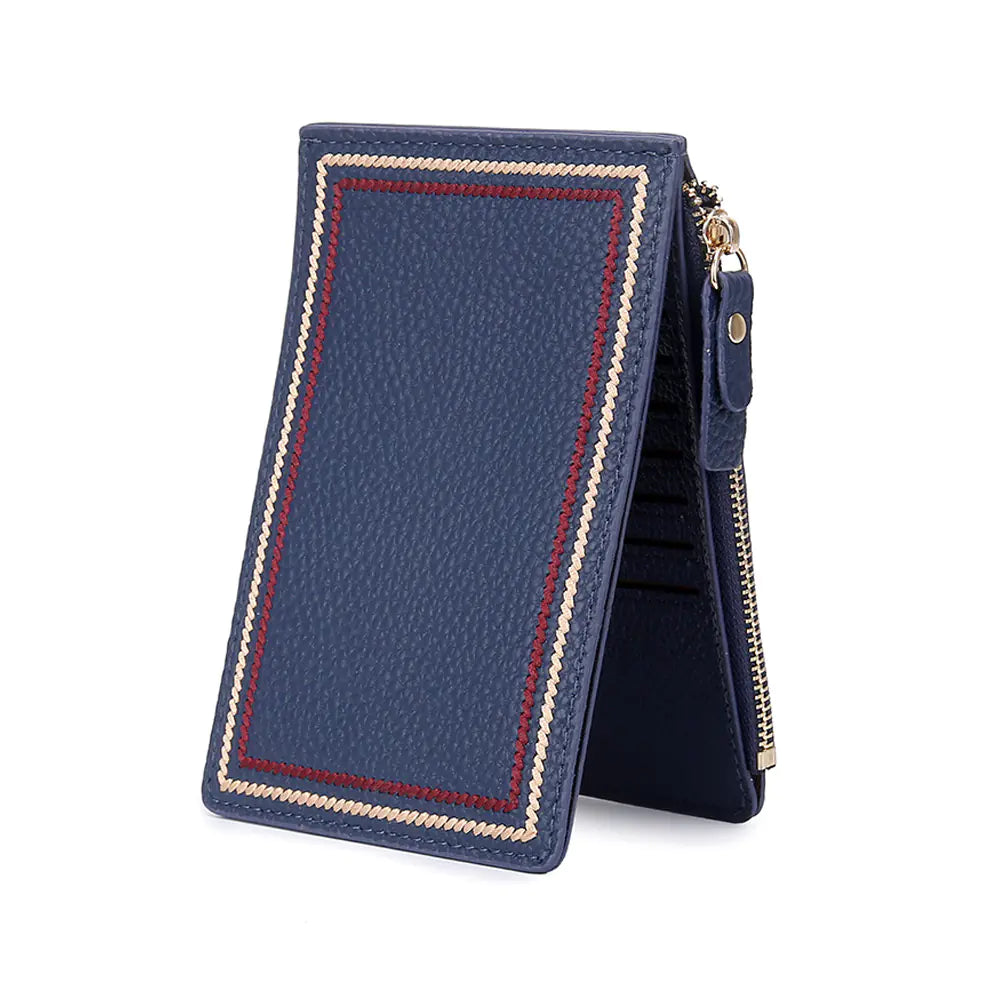 Compact Ultra-thin Leather Wallet for Ladies