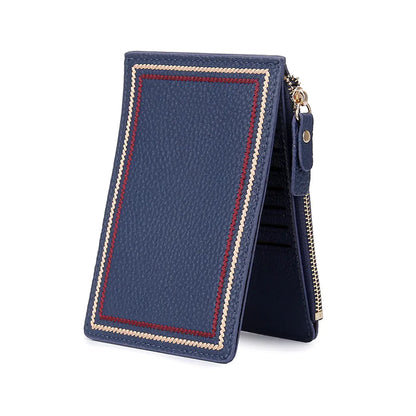 Compact Ultra-thin Leather Wallet for Ladies