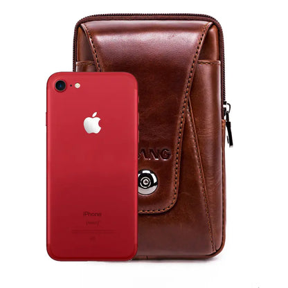 Men's Genuine Leather Vintage Waist Bag Fanny Pack