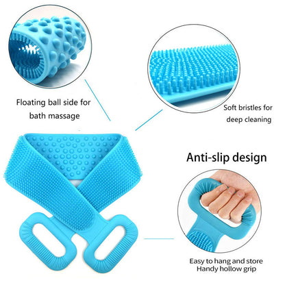 1pc Silicone Body Exfoliating Shower Brush