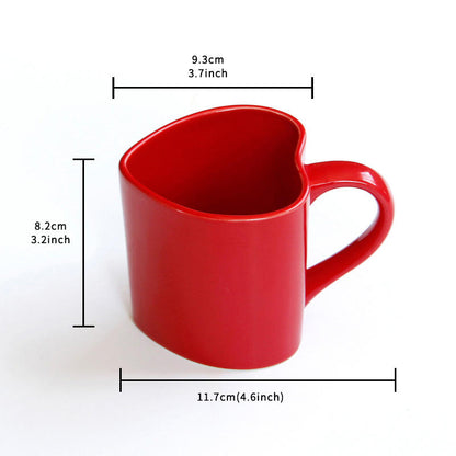 Creative Red Love Ceramic Cup - Uniquely In The Bag